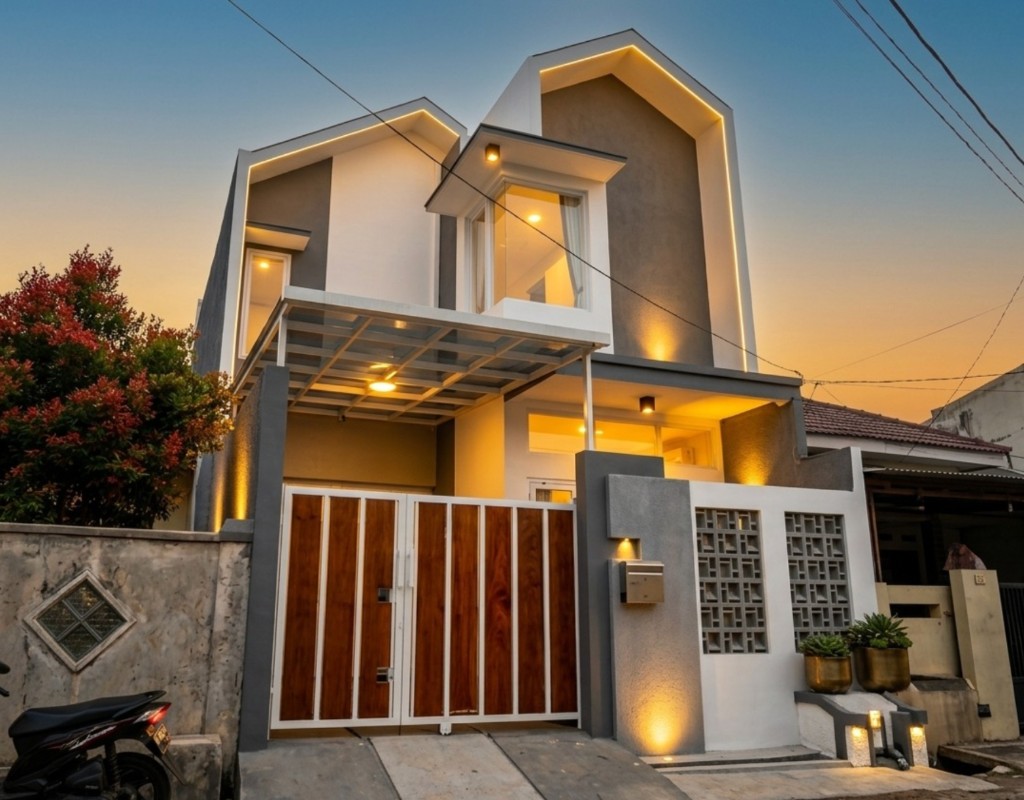 Desain rumah tinggal Kupas Ruang